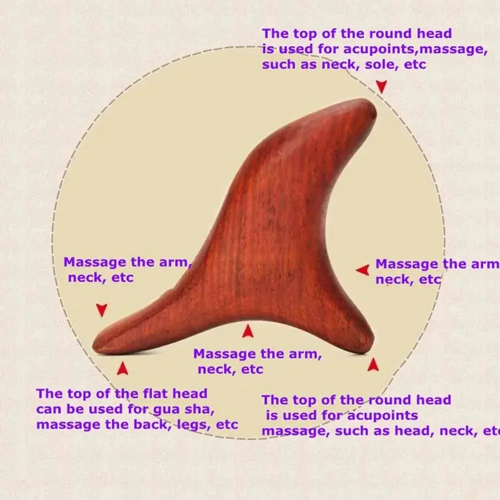 Trigger Point Massage Gua Sha Tools Professional Lymphatic Drainage Tool Wood Therapy Massage Tools for Back Neck Leg Hand view 6