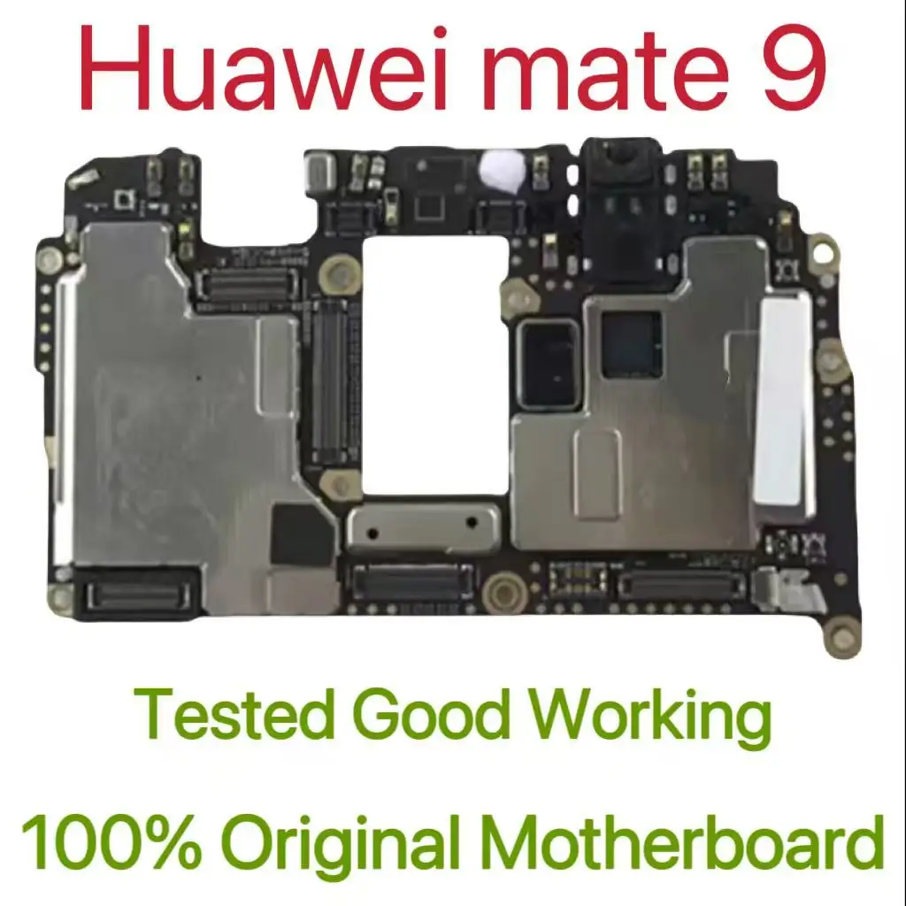 Wersja globalna Oryginalna odblokowana płyta główna dla Huawei mate 9, przetestowana płyta obwodu, główna płyta logiczna dla Huawei mate 9