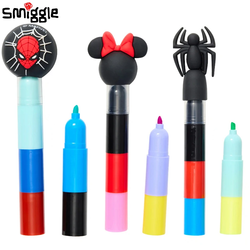 Genuine Australian Smiggle Five Section Watercolor Pen Children's Marker Pen Student Multi Section Highlighter Pen Student Gift