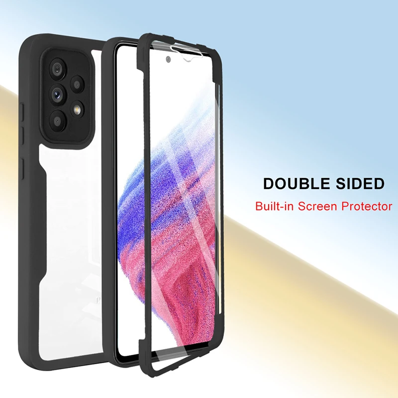 360 Full Body Case For OPPO Reno 4Z 5Z  5Lite Reno 7 For OPPO F19 Pro Find X5 Pro Double Sided Transparent Cover Soft Phone Case