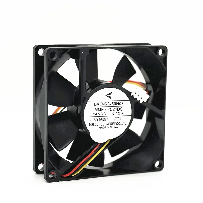 S+    BKO-C2460H07 MMF-08C24DS-FC1 Mitsubishi Inverter Cooling Fan 8CM 24V 0.12A 3-Pin