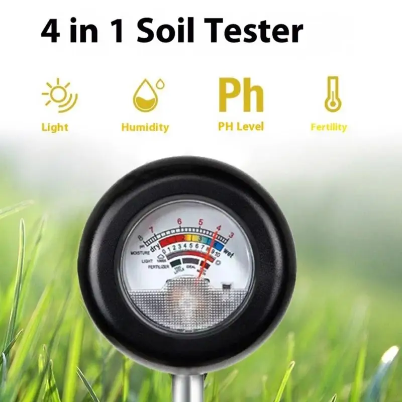 652F Handheld Soil Tester for Moisture Light Temperature Gardening Farming Tool