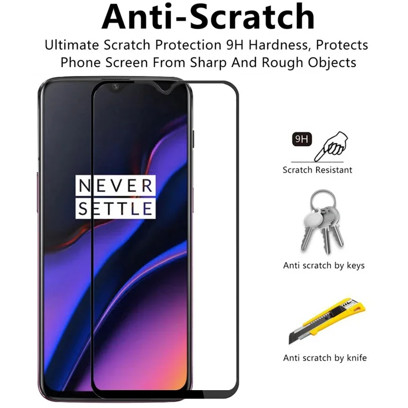 غطاء حماية من الزجاج المقسى لهاتف Oneplus 6t على One plus 6 t t6 plus6t oneplus6t 6.41 حقيبة حماية للهاتف 360 omeplus onepls
