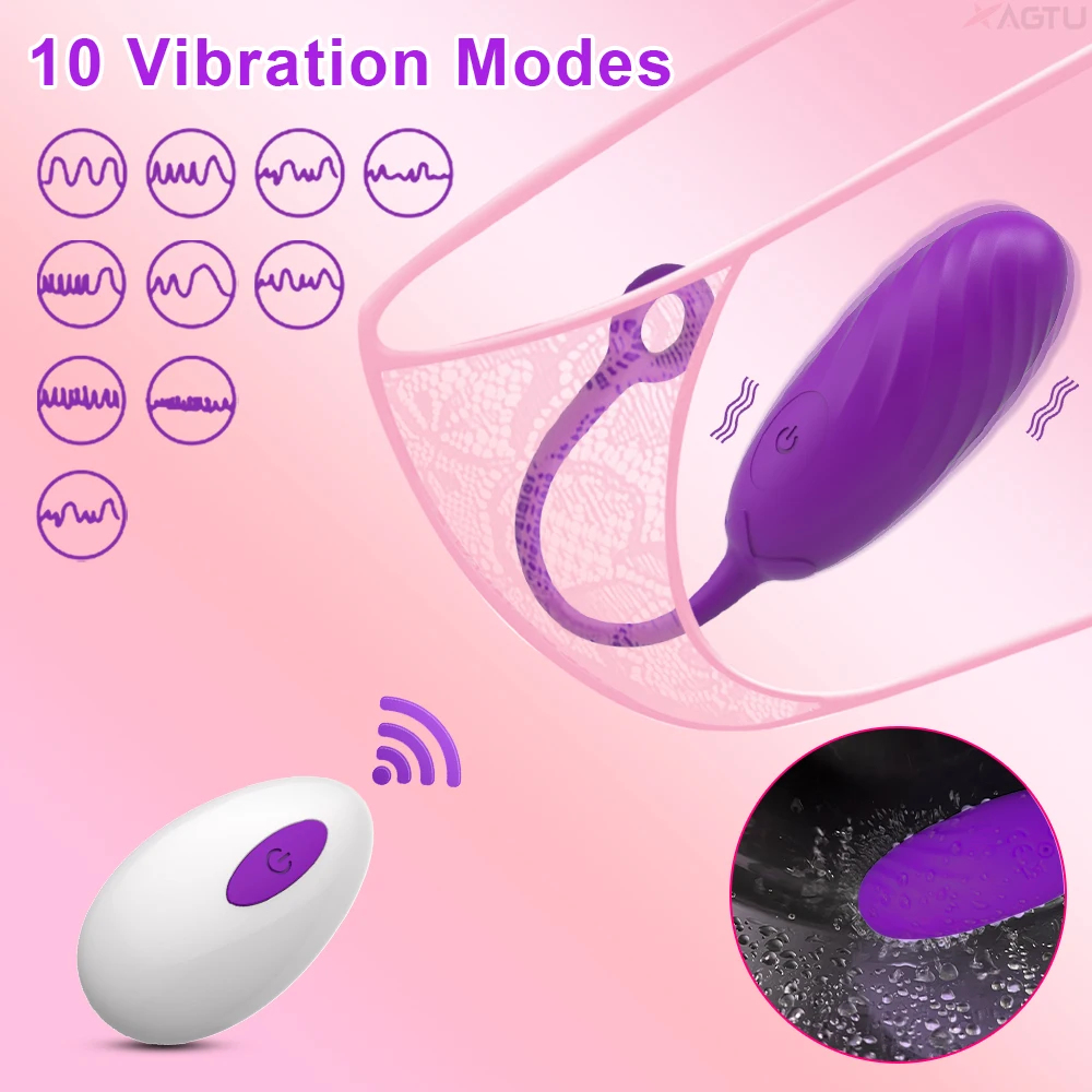 Wireless Vibrator Egg Remote Control G-Spot Clitoris Simulator Vagina Massage Vibrating Love Eggs Sex Toys Adult Goods for Women