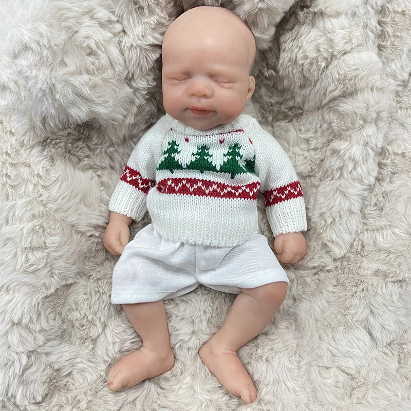 

10'' Reborn Pascale Full Solid Platinum Silicone Baby Doll Super Soft Flexible Elastic Gift Toy for Babies