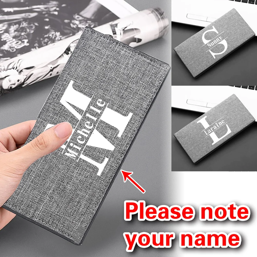 

Personalized Customized Long Men's and Women's Wallets with Card Slots Business New Fashion Clutch Bag.
