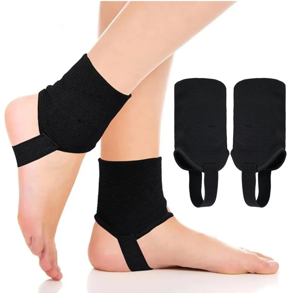 

1 пара защитных ограждений для лодыжки, подтяжки, опора для ног, подушечки для ног для футбола, волейбола, двухсторонняя защитная накладка для лодыжки