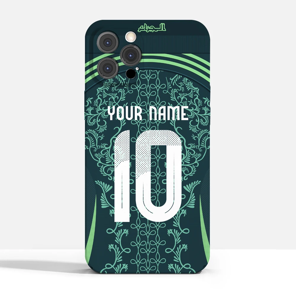 Custom Algeria National Team Cover Case for iPhone 16 15 14 Pro Max 13 12 11 Mini X XS XR 7 8 6S Plus SE