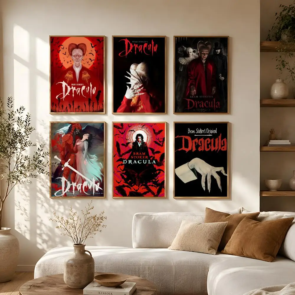 Movie Dracula 1992 Poster Self-Adhesive HD Mural Wall Decals, Living Room Bedroom Home Decor Gift