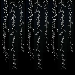 100/120/150cm Acrylic Crystal Bead Curtain Clear Water Drop Diamond Shape Branch String Garland For Wedding Party Hanging Decor