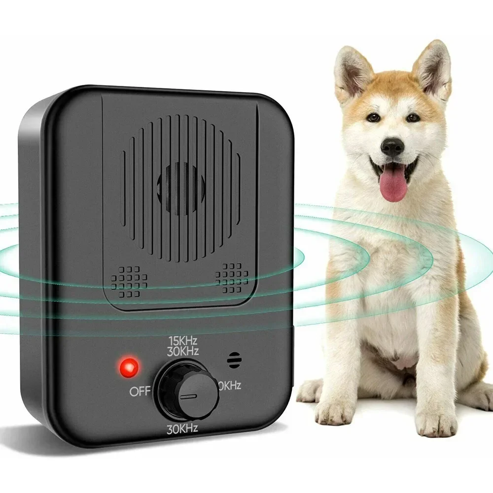 30KHZ Rechargeable Outdoor Cat Dog Barking Repeller Pet Deterrent Anti Bark Device Ultrasonic Dog Repeller Training Device