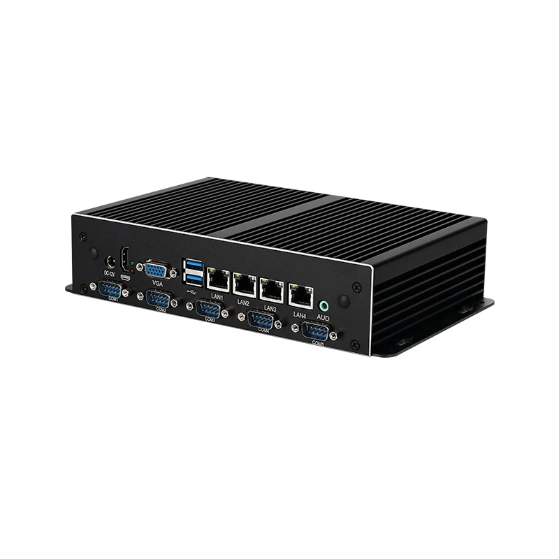 Mini PC industriale Helor con kit Borebone I3 I5 I7 DDR3 RAM SSD Supporto Linux con computer 4xLAN 6xRS232/485 6xUSB 1xHDMI