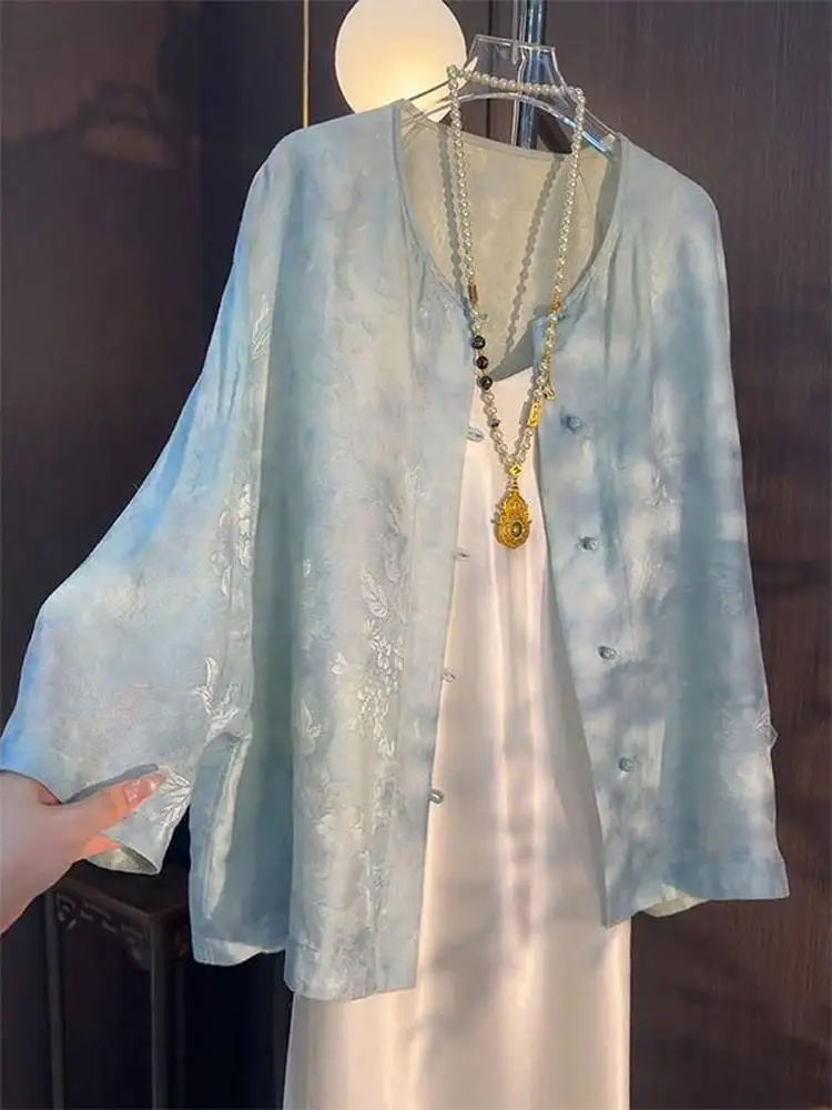 

Китайский женский тан-костюм (ирт) в новом осеннем стиле, распродажа, брендовый, модный, легкий люкс, традиционный...