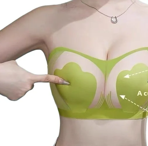 KUCLUT  Non-Slip Strapless Minimizer Bra - Bunny Ears Design, Plunge Push Up, Lightweight Seamless Bustier for Large Bust Summer