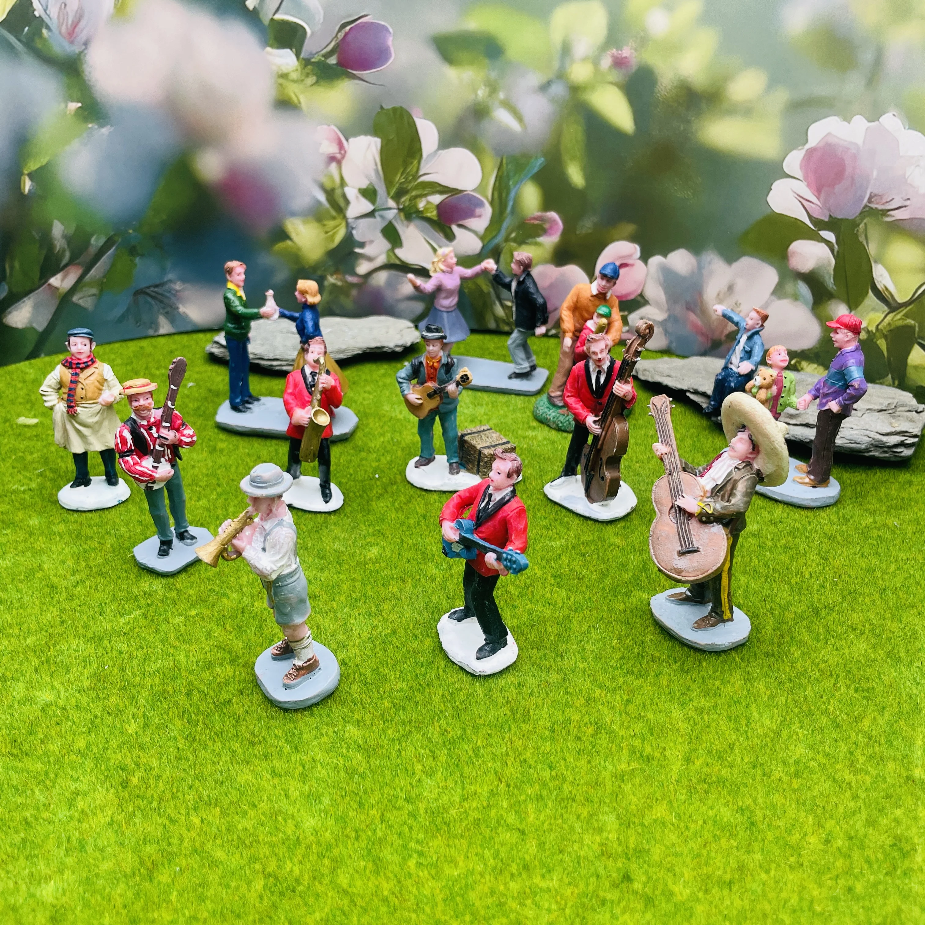 Patung Mini Figurine Band Musi - Vintage Fairy Figurines Collectible ulasan dan harga