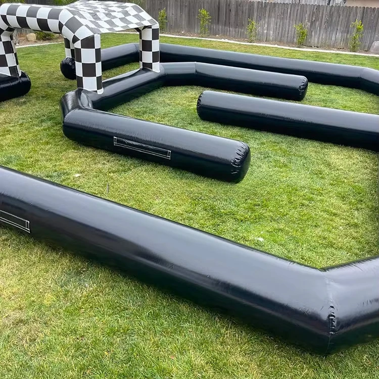 Soft Play Race Track Bumper Cars Inflatable Arena with Air Pump