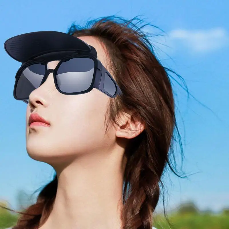 Sunvisor Sunglasses For Women Hat Brim Sunglasses Sun Protection Comfortable And Detachable Cycling Glasses Stable And Funny