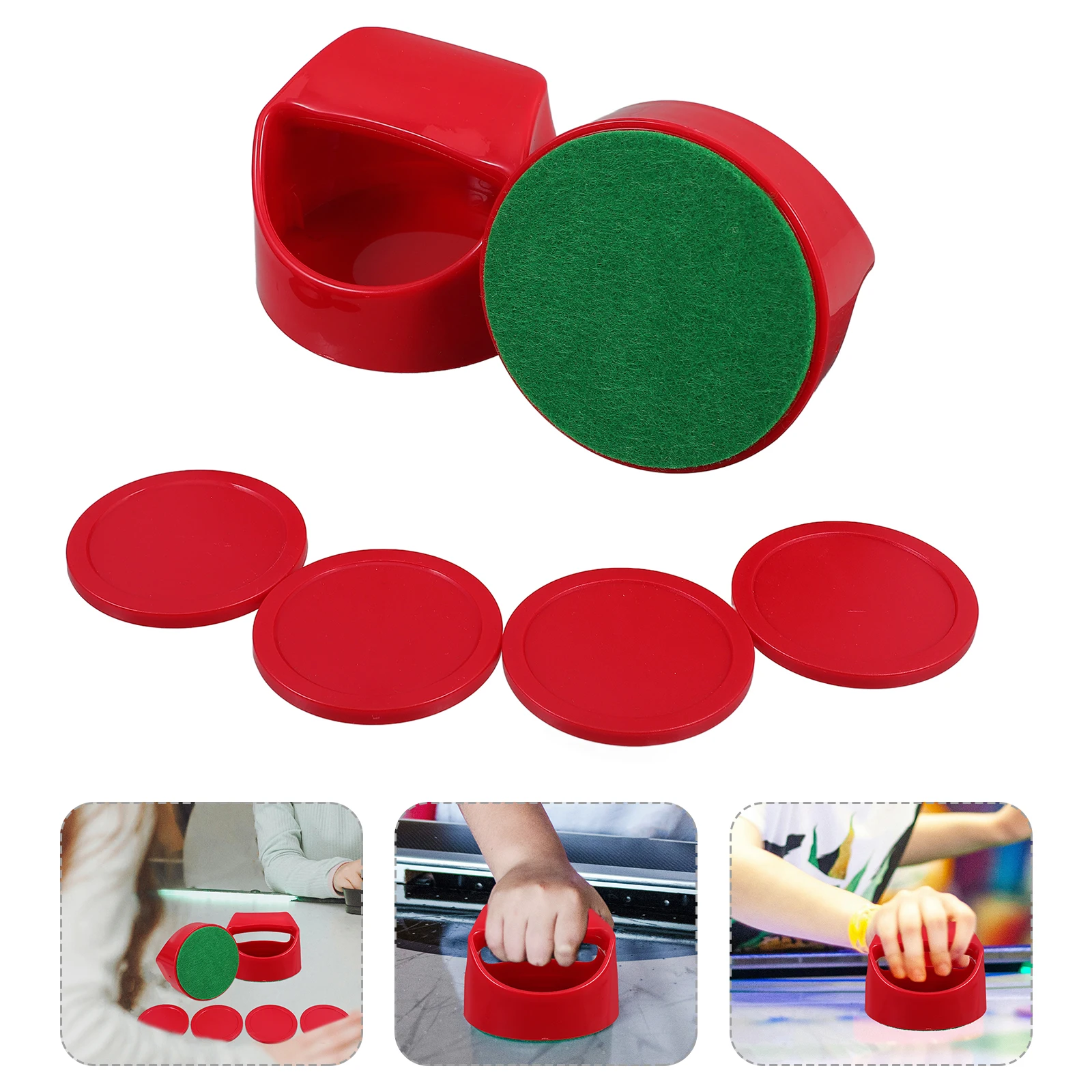 

1 set 1 Set Pushers Replacement Table Pucks For Room Family Fun Hockey Table Shipping Supplies Accessories Ice Hockey Paddles