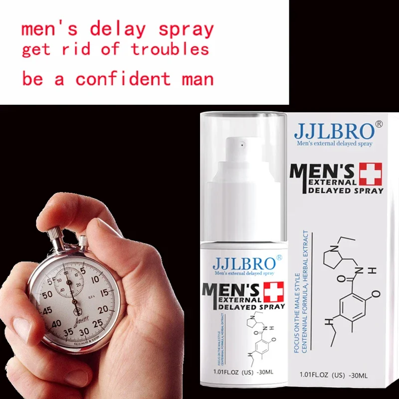 Male Sex Delay Spray Men’s Delay Cream 60 Minutes Long Ejaculation Prevention Spray Penis Enlargement Spray Early Erection 18+