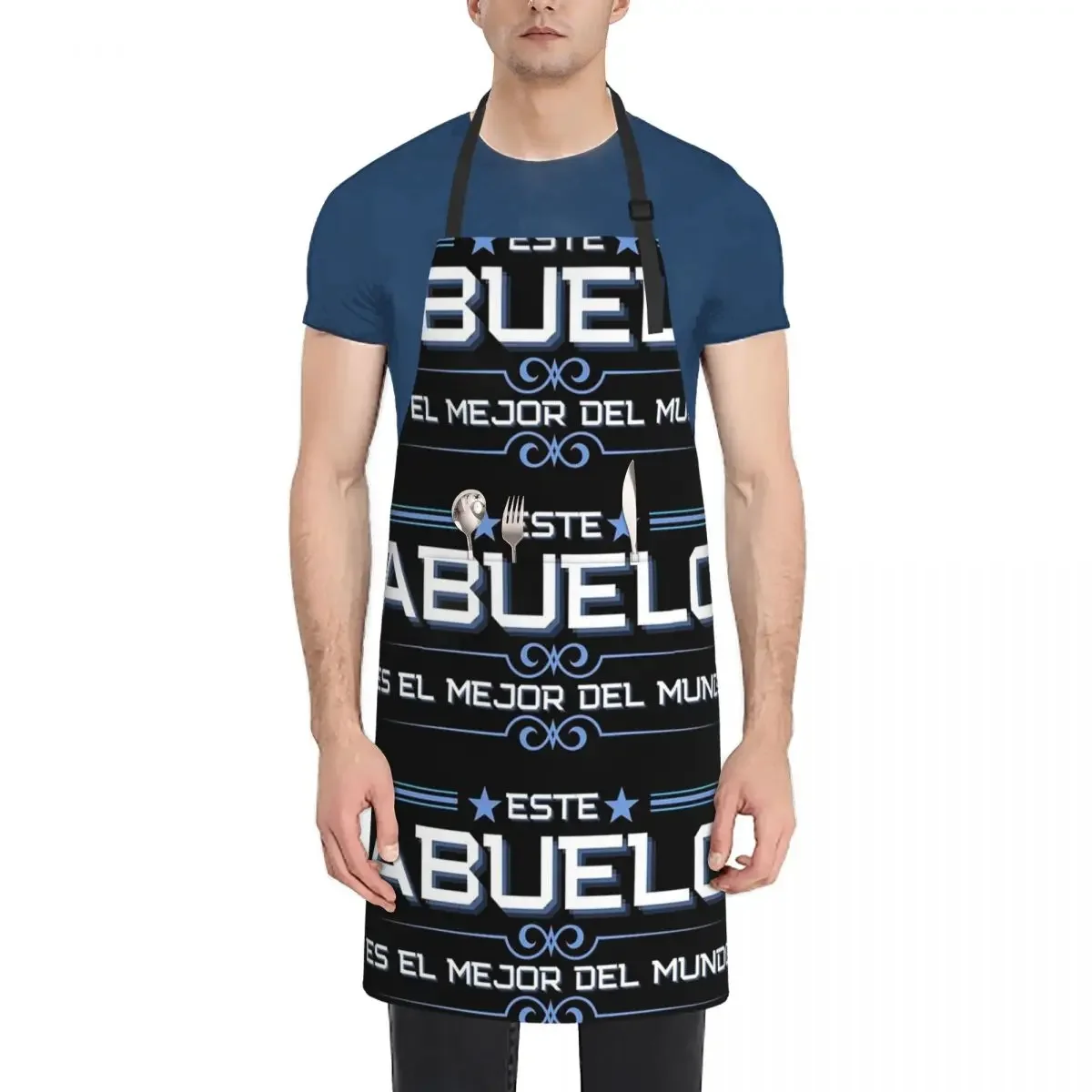 

Este Abuelo Es El Mejor Del Mundo Фартук шеф-повара для приготовления пищи, выпечки, нагрудник без рукавов, кухонный сарафан для уборки для женщин и мужчин