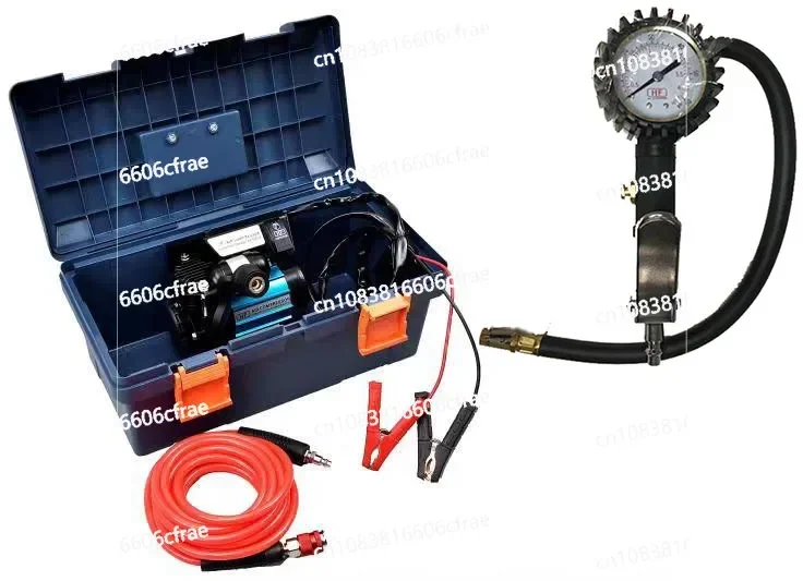 Single Cylinder Air Pump Double Cylinder Portable Boxed Air Pump with Piggy Tank Air Pump Tire Inflation