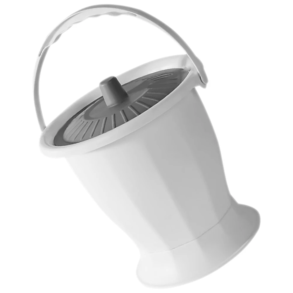 

Portable Toilet Spittoon Chamber Pot White Gray Lid for Portable Toilet Bedroom Elderly Children Easy Clean Plastic