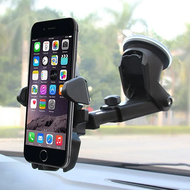 Universal Car Phone Holder Windshield Dashboard Suction Cup Mount 360 Rotation Auto Smartphone Sucker Support Stand Accessories