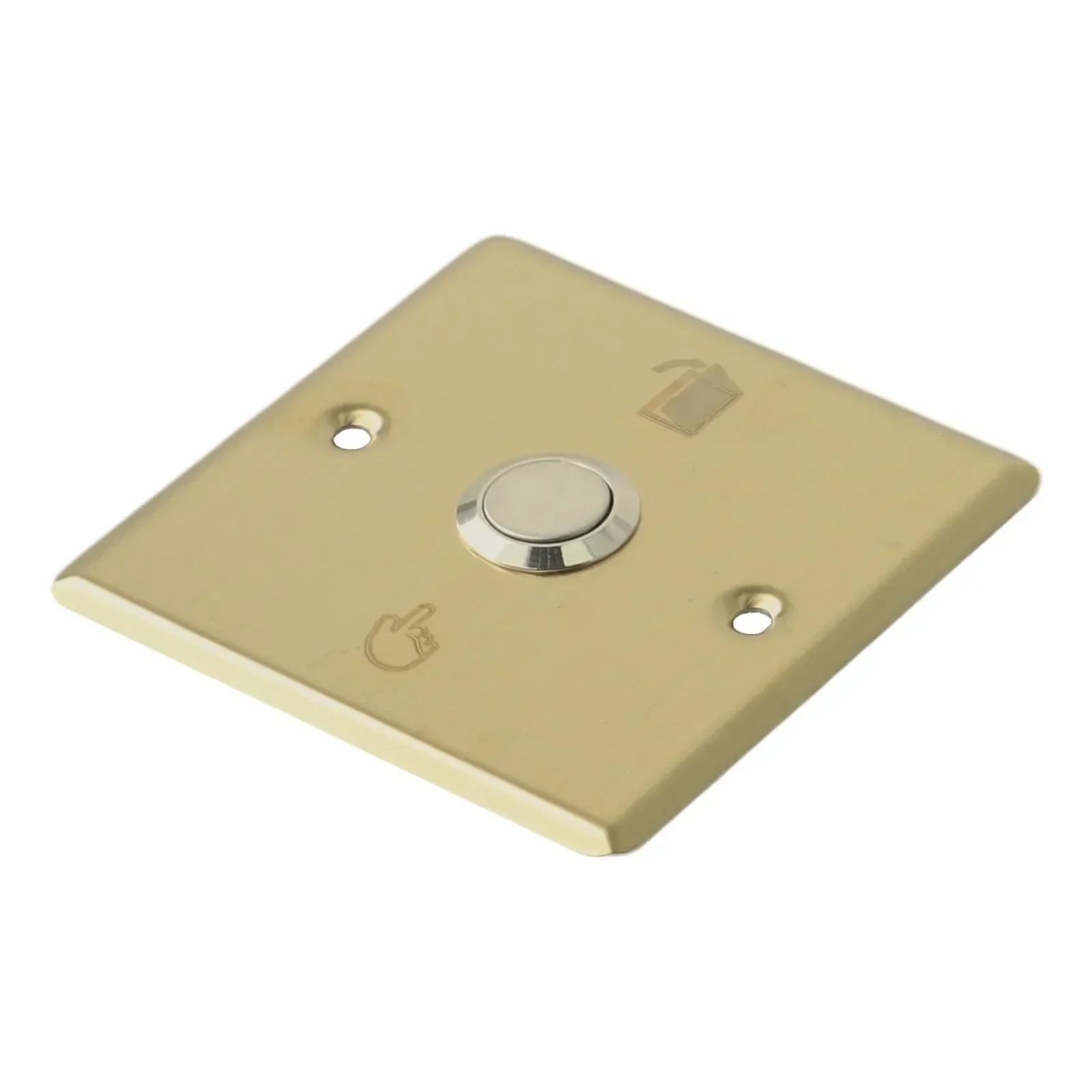 Blank Stainless Steel Doorbell Panel Minimalistic And Elegant Easy Access Button For Quick Doorbell Notifications