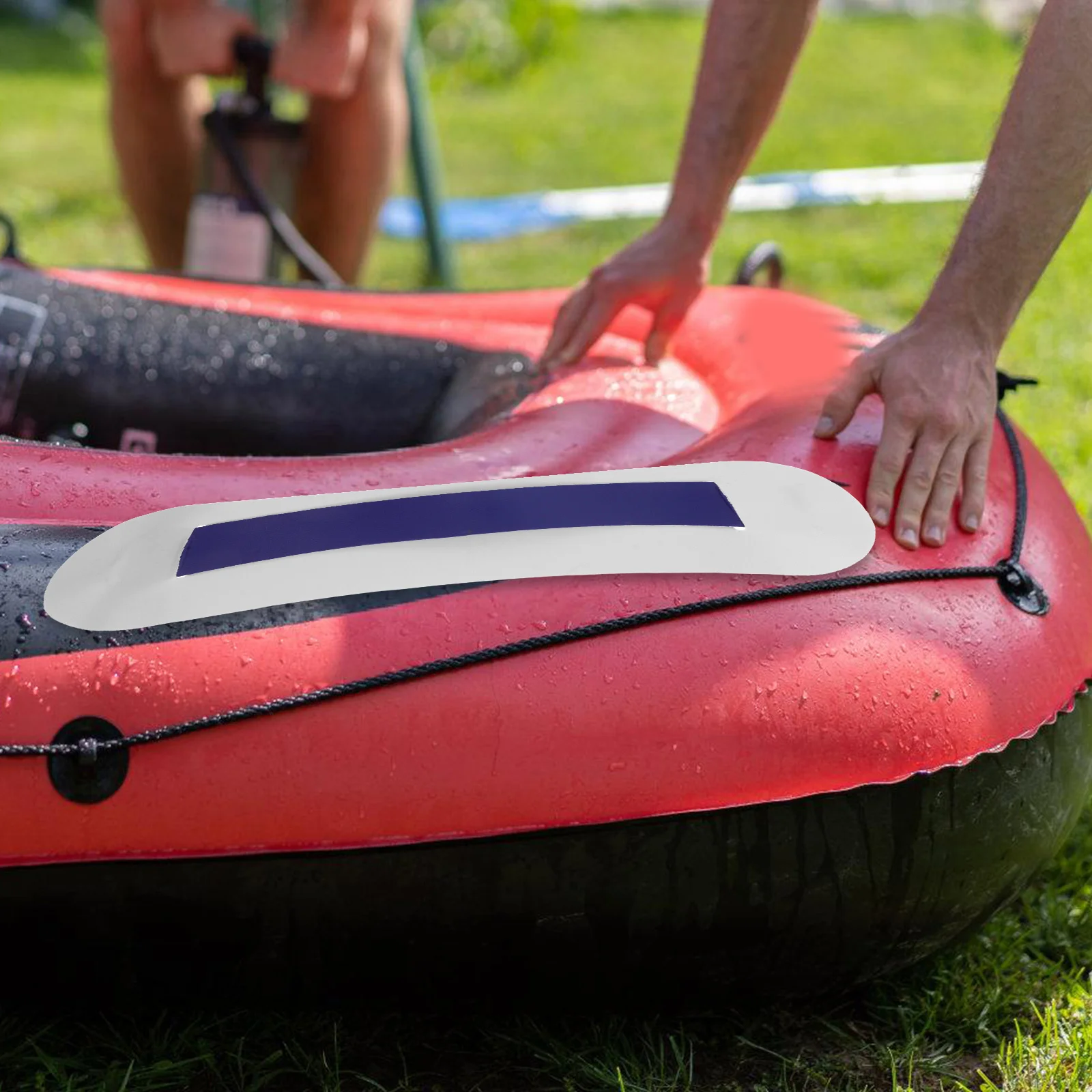 

2Pcs Rubber Boat Accessories Replacement Kayak Side Handles Paddle Board Handle Kit Lightweight Portable for Inflatable Kayak