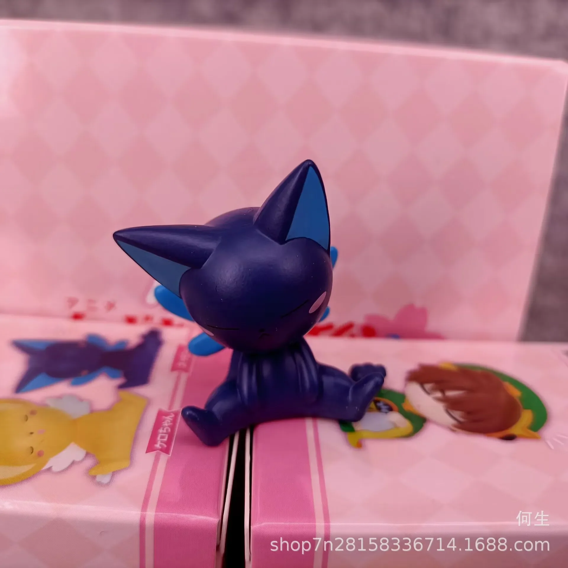 Kwaii Cardcaptor Sakura hombro Li Syaoran Cerberus Kero Spinel sol misterio caja ciega regalos juguete modelo Anime figura coleccionar