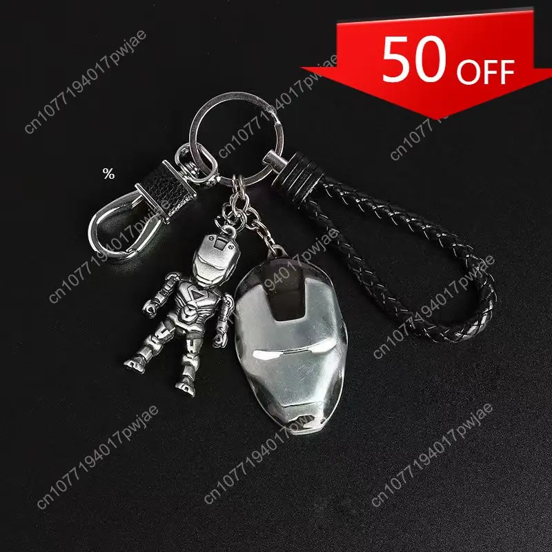 

Best-Selling Marvel Zinc Alloy Creative Car Keychain Iron Man Captain America Pendants Bold Stylish Accessories for Men Women