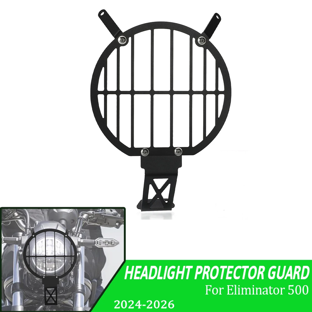 

Motorcycle Accessories Headlight Grille headlight guard Cover Protection For Kawasaki Eliminator 500 SE 500SE 2024 2025 2026