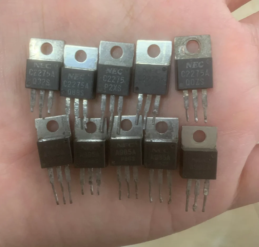 AMSS 2pairs/5pairs Used A985 C2275 2SA985 2SC2275 Audio Push Tube Power Amplifier IC Pair