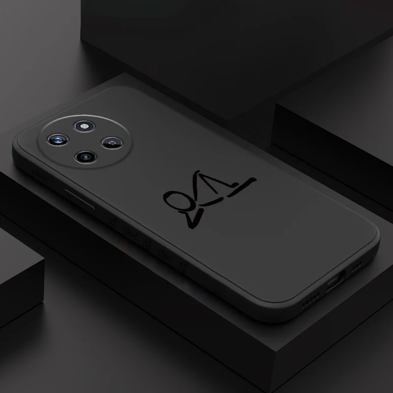 

Leisurely Line Figure Phone Case For OPPO Realme 14 13 12 11 10 9 9i 8 8i 7 Pro Plus C35 C21Y C25Y C25 4G 5G Silicone Cover