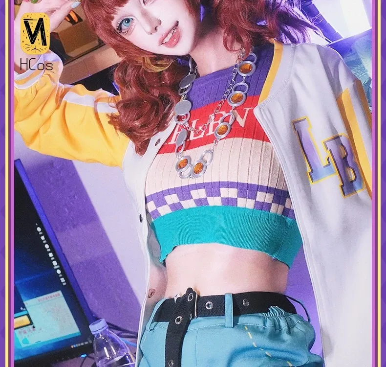 Identity V Cheerleader Lily Barriere OPH E-sports Team Ver. Cosplay Costume Full Set Women Performance Outfit for Halloween HCos - view 5