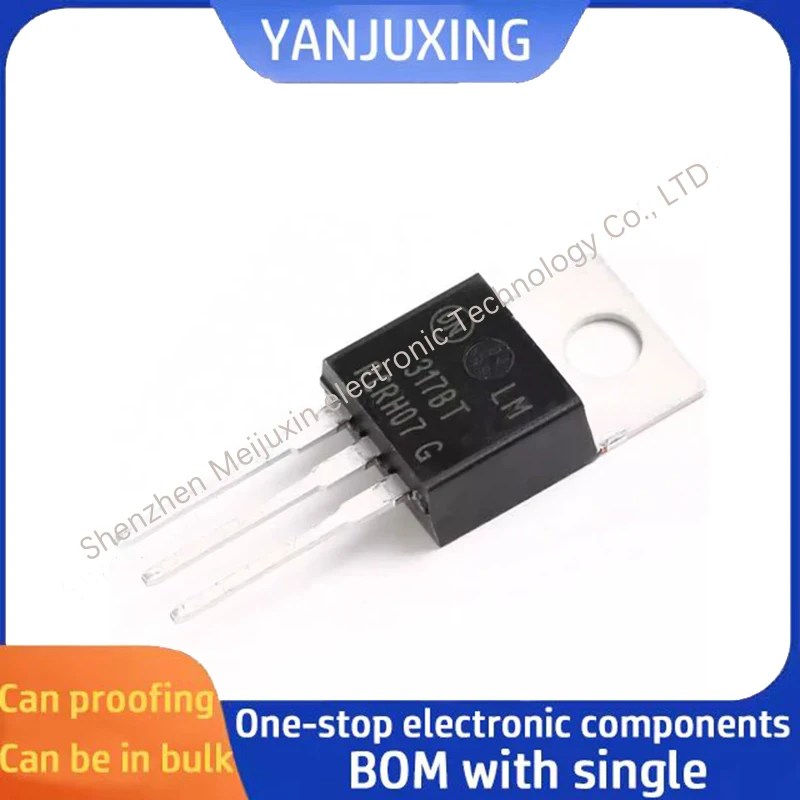 

5pcs/lot LM317BTG 317BT TO-220 Linear regulator chip adjustable +1.2/37V/1.5A