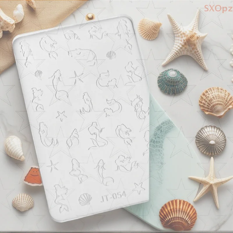

Ocean Shell Art Silicone Mould Beauty Nail Art Diy Handmade Tool French Simple Flower Reusable Silicone Mold Nail Decoration
