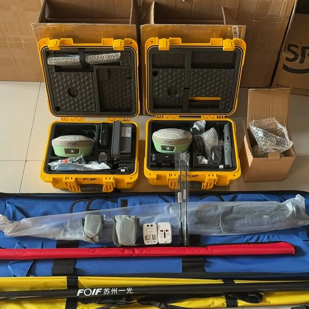 FOIF A90 Gps GNSS Rtk Survey Equipment Land Surveying Instrument Base and Rover, Battery Removable