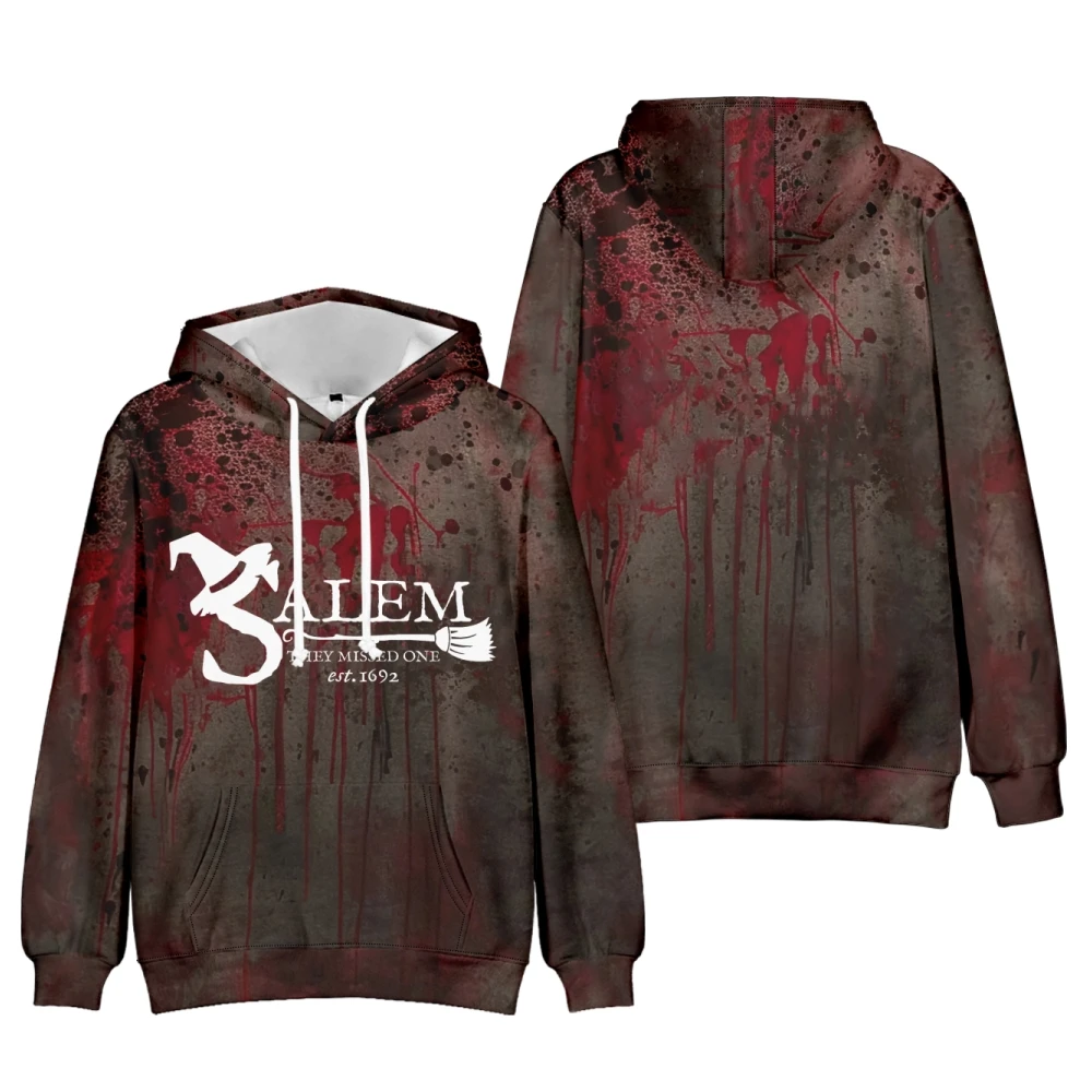 

halloween Decoration Salem 1692 They Missed One bloody Hooded Drawstring Pocket Sweatshirt Men/women halloween idea Pullover