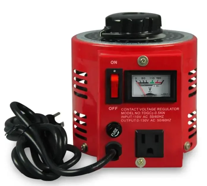 

Hot Selling TDGC2 0.5-3KVA Single Phase Manual Regulator Input 110V Digital Display Variac 0.5-3KW Contact Voltage Outp