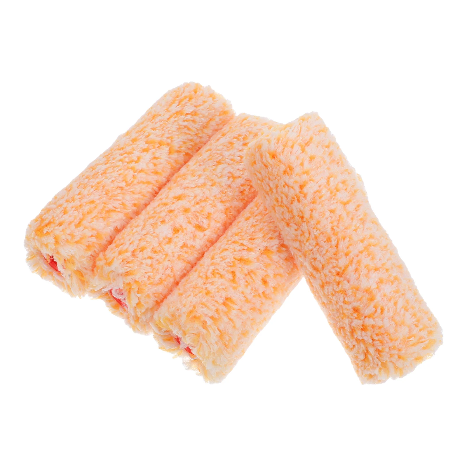 

4 pcs Cotton Paint Roller Wall Brush Mini Covers Painting Supplies Versatile Use Even Coverage Durable Professional