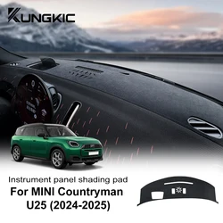 Flannel Dashboard Cover Pad For Mini Cooper Countryman U25 2024 2025 Sunshade Protector Anti-UV Dash Mat Sun-shading Non-slip