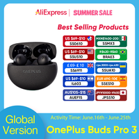 Global Version Oneplus Buds Pro 3 TWS Bluetooth Earphone 50dB Active Noise Canceling 43h Battery Life Bluetooth 5.4 IP55 AAC SBC