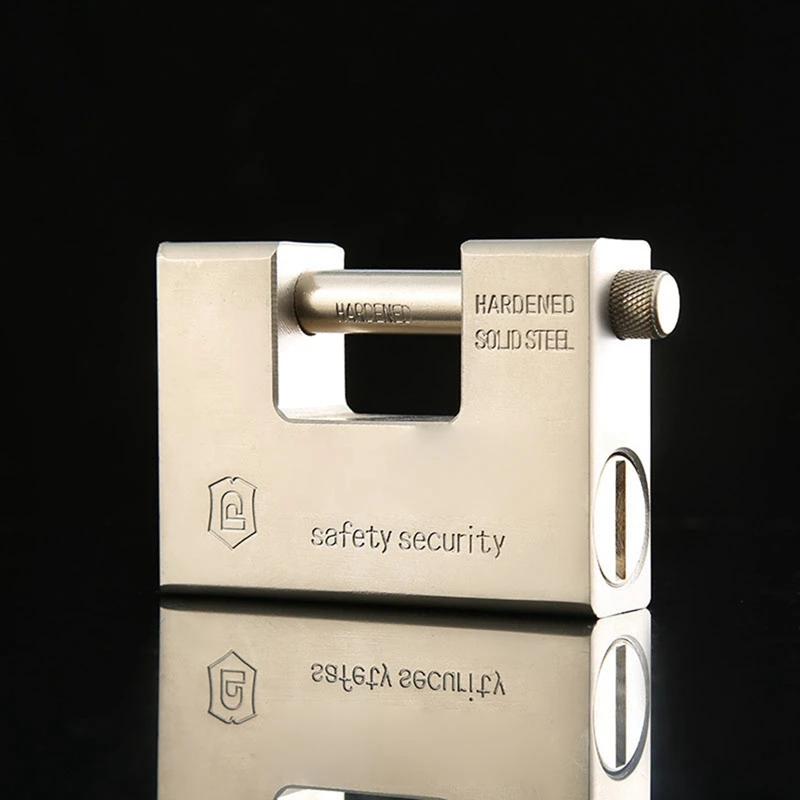 ABAE-Heavy Duty Armoured Padlock Security Lock Container Warehouse 4 Keys 94MM