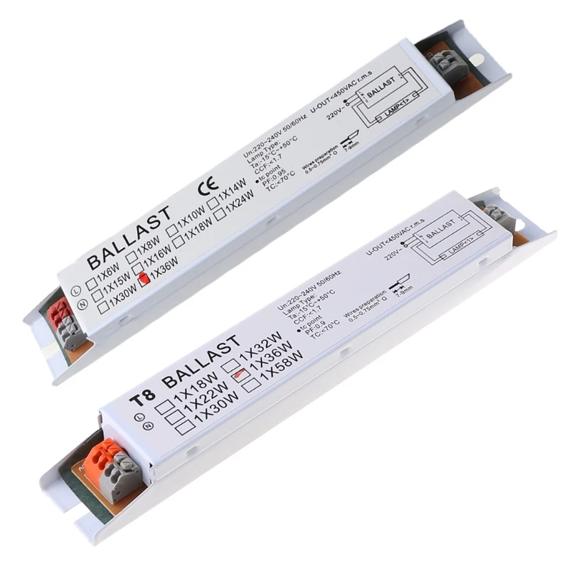 Description Picture 2 of item36W T8 Compact Electronic Ballast 1 Lamp Instant Tube Desk Lights Fluorescent Ballasts for Home Office Supplies