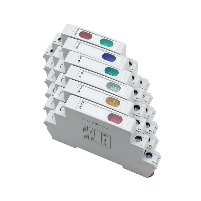 JD9 Din Rail Indicator Light 24V 220V AC/DC Track Type Signal Light Tri-color Dual Color Light Red, White, Blue, Green, Yellow