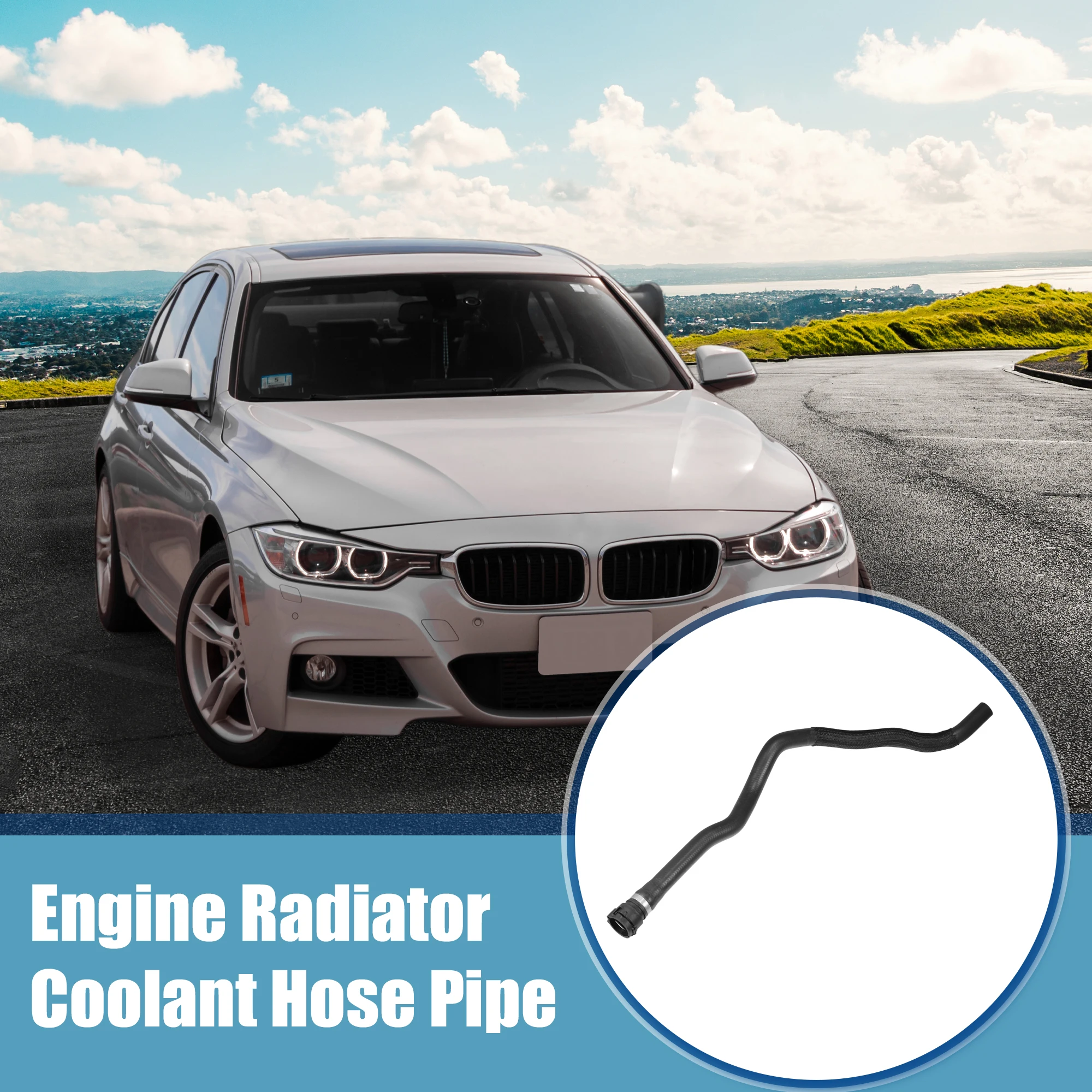 UXCELL Engine Radiator Coolant Heater Hose for BMW 128i 3.0L L6 - Gas 2008-2013 for BMW 328i 3.0L L6 - Gas 2007-2013