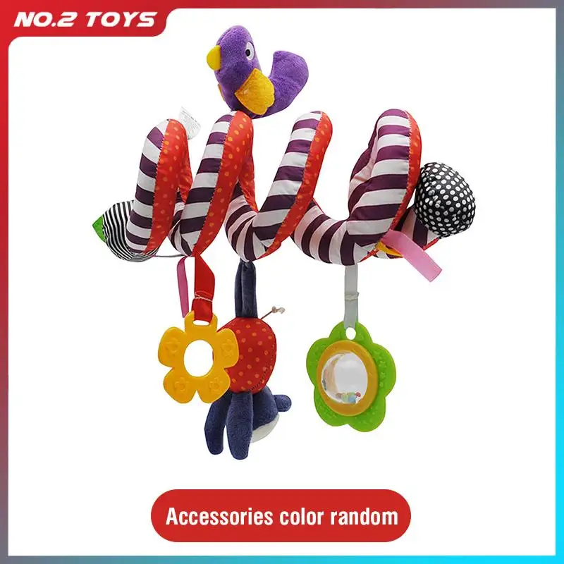 Car Seat Toys Infant Plush Hanging Toys for Babies 0 3 6 12 Months Stroller Crib Mobile Rattles Bed Winding Plush Baby Toy Gift