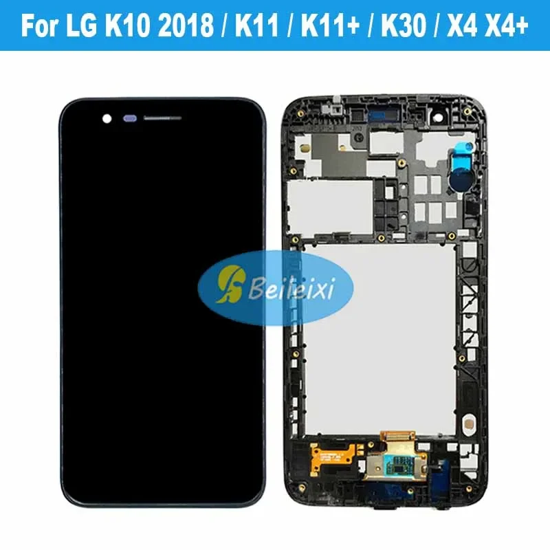 For LG K10 2018 K11 K30 X4 X410 LM410 X4+ LCD Display Touch Screen Digitizer  Assembly For LG K11 Plus X410EOW