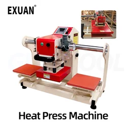 20x20CM Double-position Heat Press Machine Pneumatic Automatic Hot Stamping Apparatus  DIY T-Shirt Printer Automatic Press  Tool